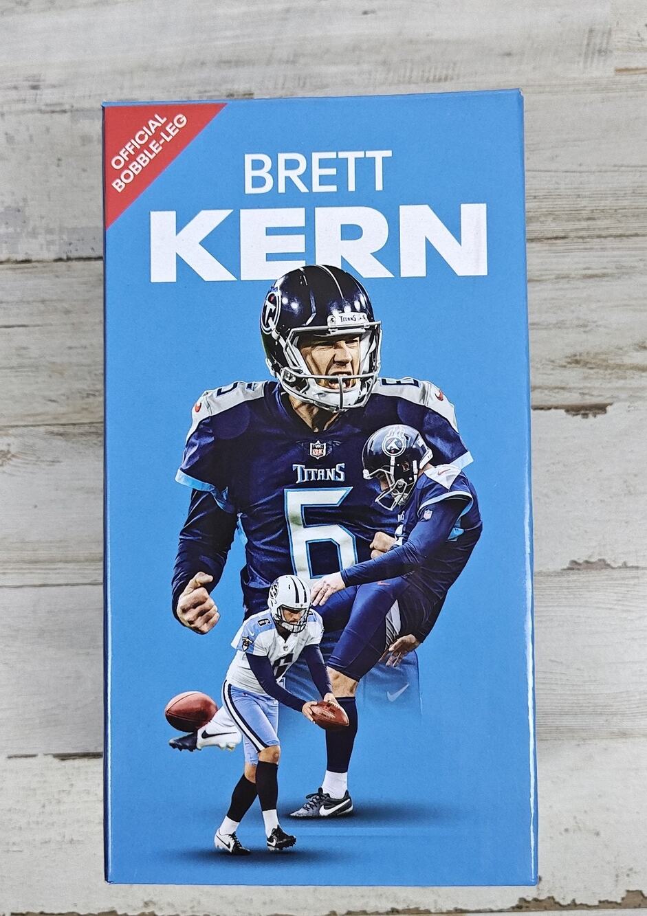 Brett Kern Tennessee Titans 2024 Bobble Leg Season Ticket Member Gift NIB NFL